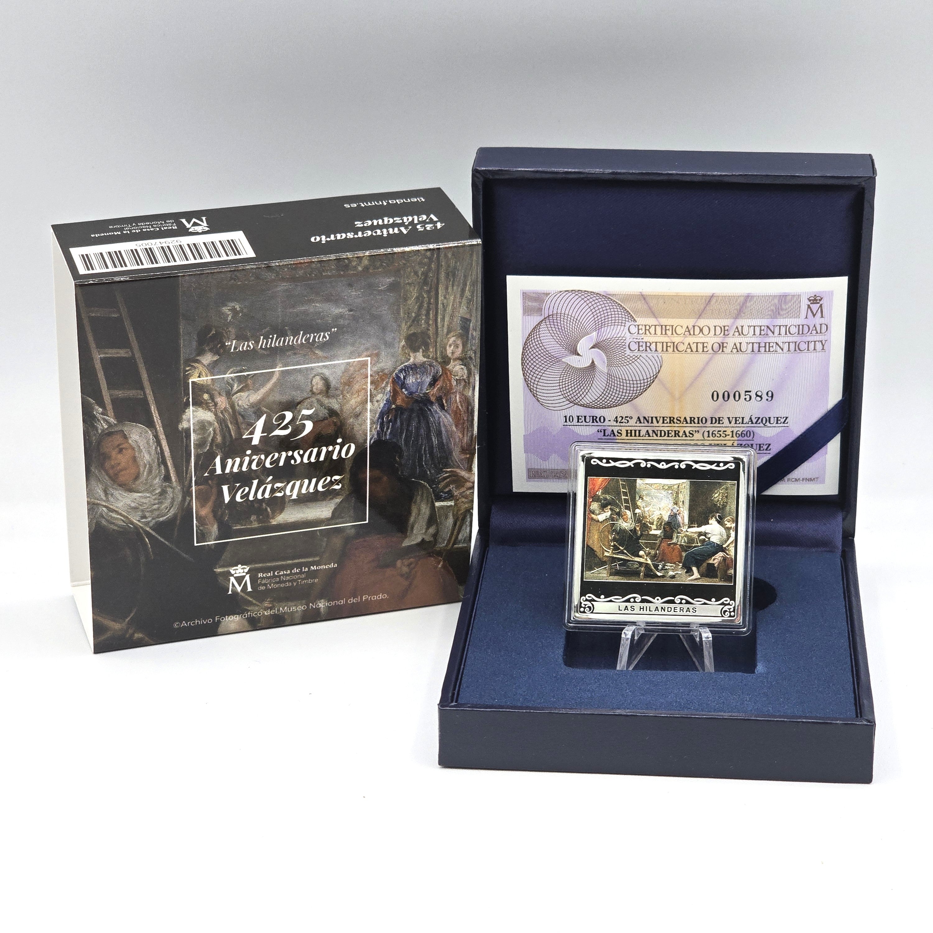 2024 Velázquez 'Spinners' 1oz - 10€ Espanha Proof